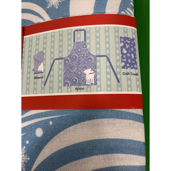 Rudolph The Red-Nosed Reindeer Christmas Kitchen Set - Apron, Oven Mitt, Towel - Picture 6 of 8